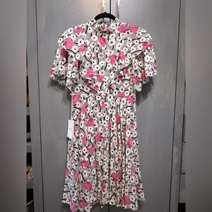 VALENTINO Floral midi Dress Brand New with Tags. size 40 (US 4)